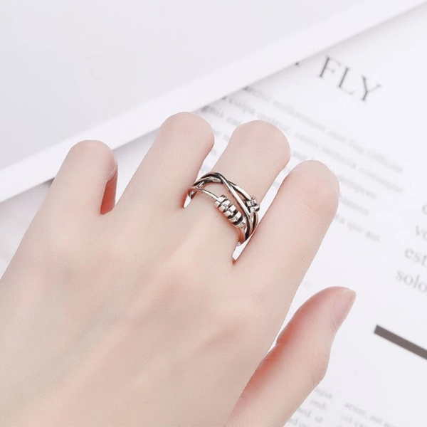 Elegant Sølvring – Elegant og Beroligende Smykke til Angststøtte Jewelry Tech Butik