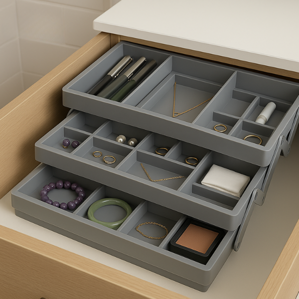 Udvidelig smart skuffeorganizer – Justerbar opbevaringsløsning til rodfrie skuffer Storage & Organization Tech Butik