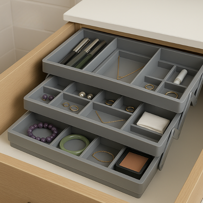 Udvidelig smart skuffeorganizer – Justerbar opbevaringsløsning til rodfrie skuffer Storage & Organization Tech Butik