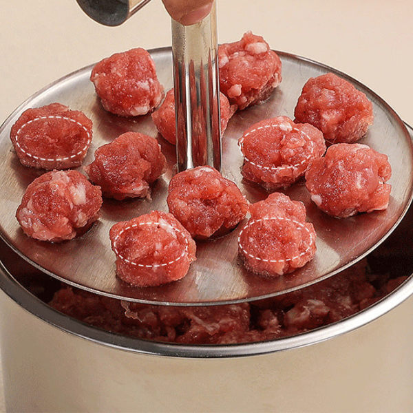 Kødbollemaskine i rustfrit stål - Hurtig og Ensartet Formning til Let Madlavning Kitchen & Dining Tech Butik