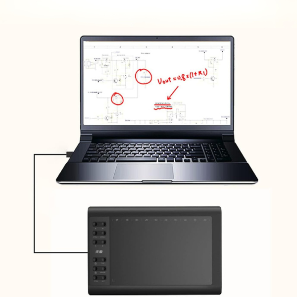 Digital tegnetablet – skitseblok med stylus Large Digital Drawing Art Tablet Sketch Pad With Pen Tech Butik