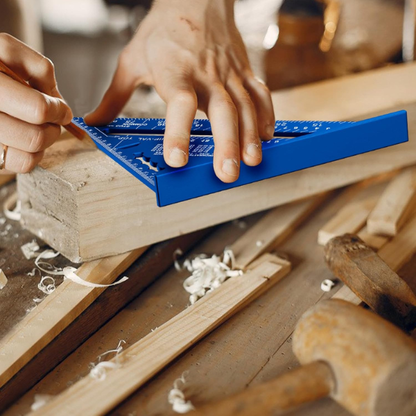 Træbearbejdnings Trekantslineal – Holdbart Design i Aluminiumlegering Measuring Tools Tech Butik