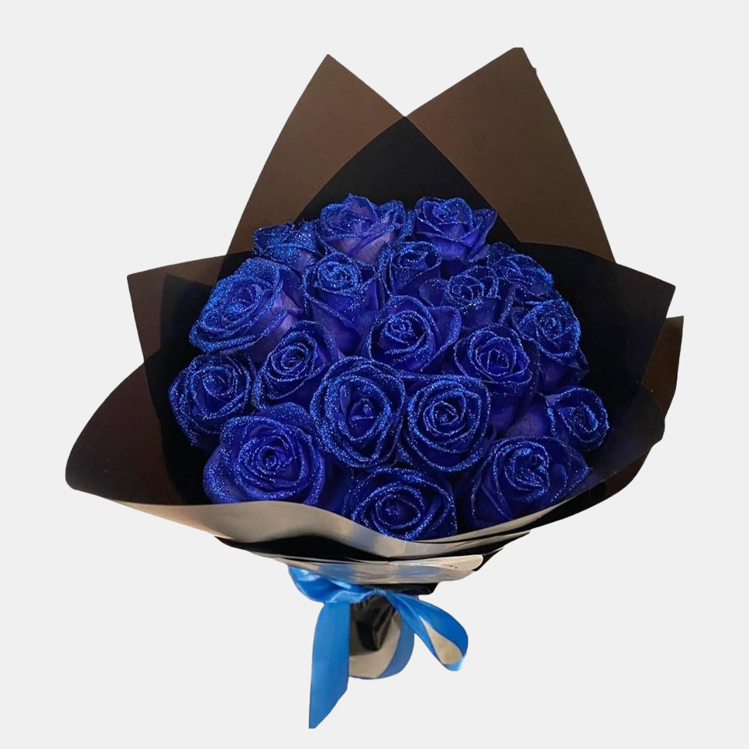 Glitrende roser – evige blomster til luksuriøs boligindretning og tidløs elegance Home & Decor Tech Butik Blå 30 Stykke