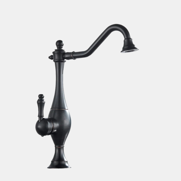 Elegant Messingarmatur med Enkelthåndtag – Stilfuld Blandingsbatteri til Alle Rum Faucet Tech Butik Sort bronze
