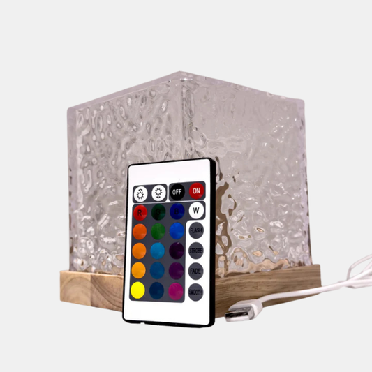 Wave Tesseract Lampe – Moderne Geometrisk Design med Stemningsfuld Belysning Lamp Tech Butik