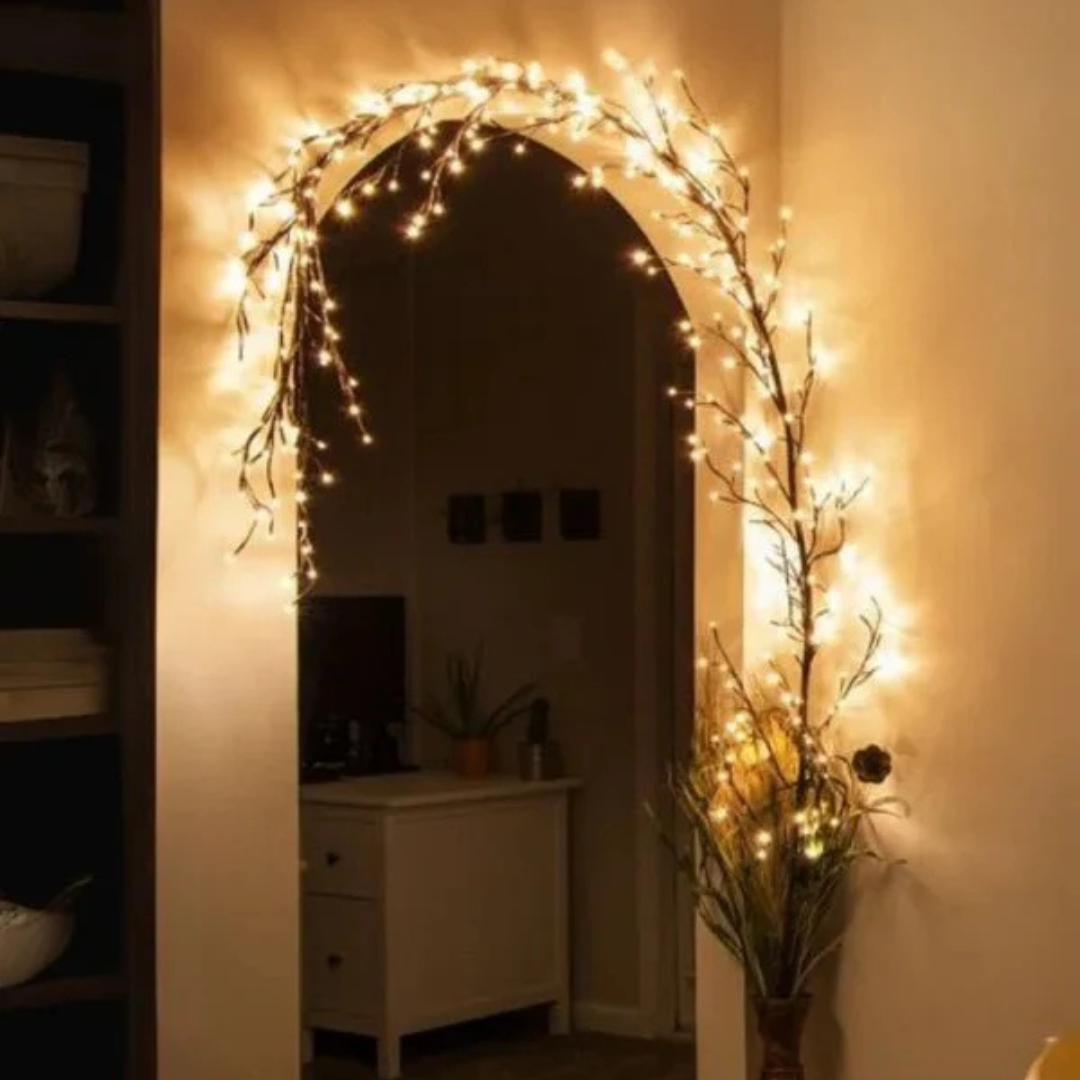 LED Oplyst Dekorativ Gren Væglampe – Naturlig Elegance & Varm Stemning home decor Tech Butik