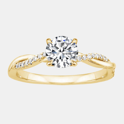 Elegant Guldring – Tidløs Skønhed med et Unikt Twist Jewelry Tech Butik Guld 6