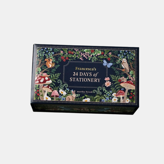 24-dages julekalender med skriveartikler – fortryllende vinter skov design Advent Calendars Tech Butik Vinter Skov