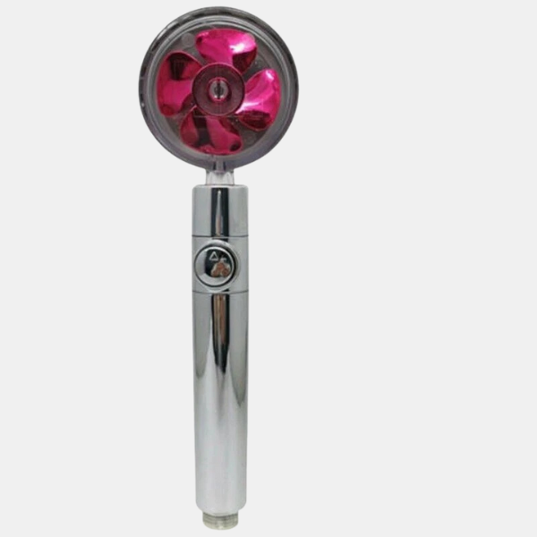 Højtryks Roterende Brusehoved – Forfriskende 360° Vandstrøm Showerheads Tech Butik Rød