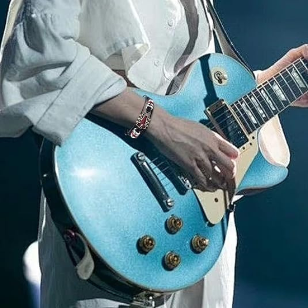 Guitar Læderarmbånd – Stilfuldt Tilbehør til Musikelskere Bracelets Tech Butik