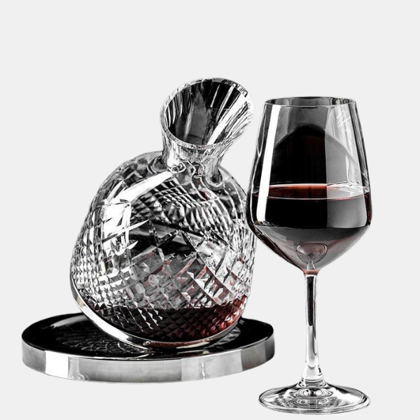 Vinkaraffel med dekanter – 360° rotation for perfekt iltning og elegant servering kitchen accessory Tech Butik