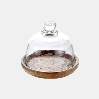 Moderne Glasmadbeholdere med Trælåg – Stilfuld Køkkenopbevaring kitchen accessory Tech Butik Lille