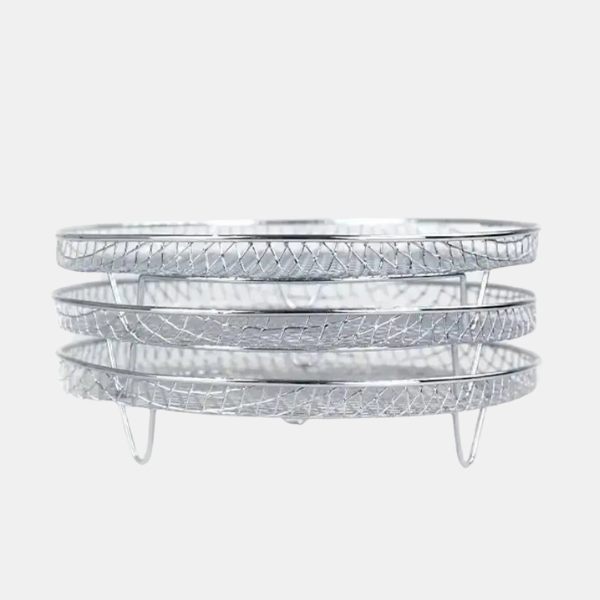 Kompakte Stabelbare Friturekurve – Effektiv Madlavning og Opbevaring kitchen accessory Tech Butik 3 kurve Rund
