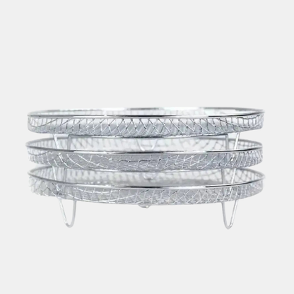 Kompakte Stabelbare Friturekurve – Effektiv Madlavning og Opbevaring kitchen accessory Tech Butik 3 kurve Rund