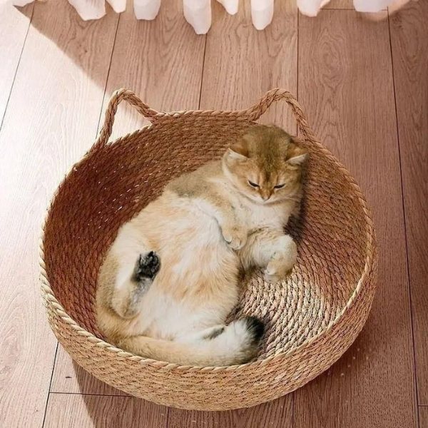 Ultrablød og hyggelig katteseng – Varm og behagelig hyggeseng Pets & Supplies Tech Butik