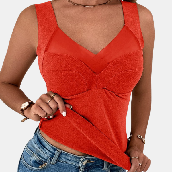 Termoheldragt – Isoleret med indbygget brystpolstring for beskyttelse Fashion Tech Butik Rød S