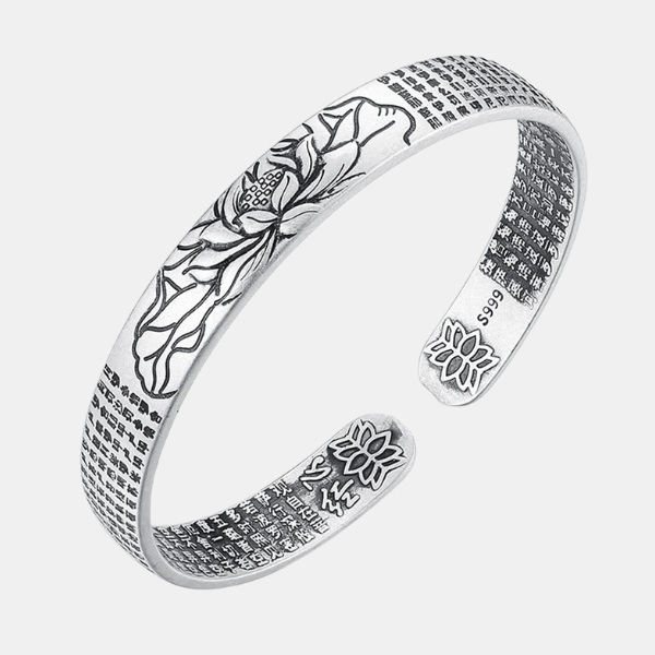 Serenity Lotus Sølvarmbånd – Elegant Smykke der Inspirerer Indre Fred Jewelry Tech Butik Sølv Armbånd
