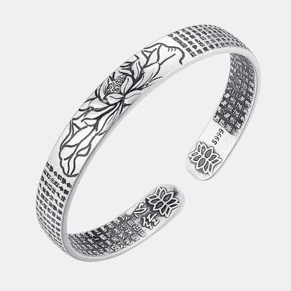 Serenity Lotus Sølvarmbånd – Elegant Smykke der Inspirerer Indre Fred Jewelry Tech Butik Sølv Armbånd