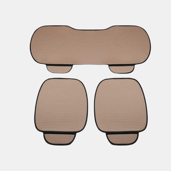 Ergonomisk Bilsædehynde – Åndbar og Smertelindrende Design Car Accessories Tech Butik Beige 3-delt sæt (2 firkantede hynder + 1 lang hynde)