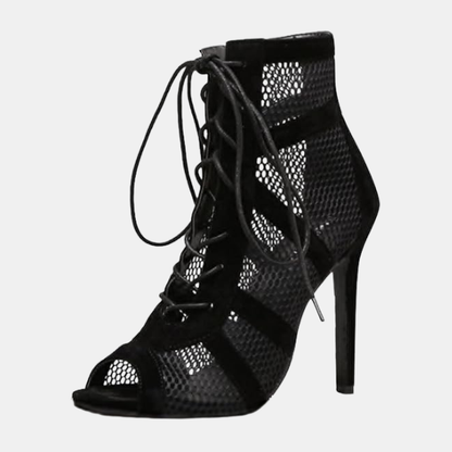 Dame Mesh Ankelstøvler – Chic Design med Slank Stilettohæle Shoes for women Tech Butik