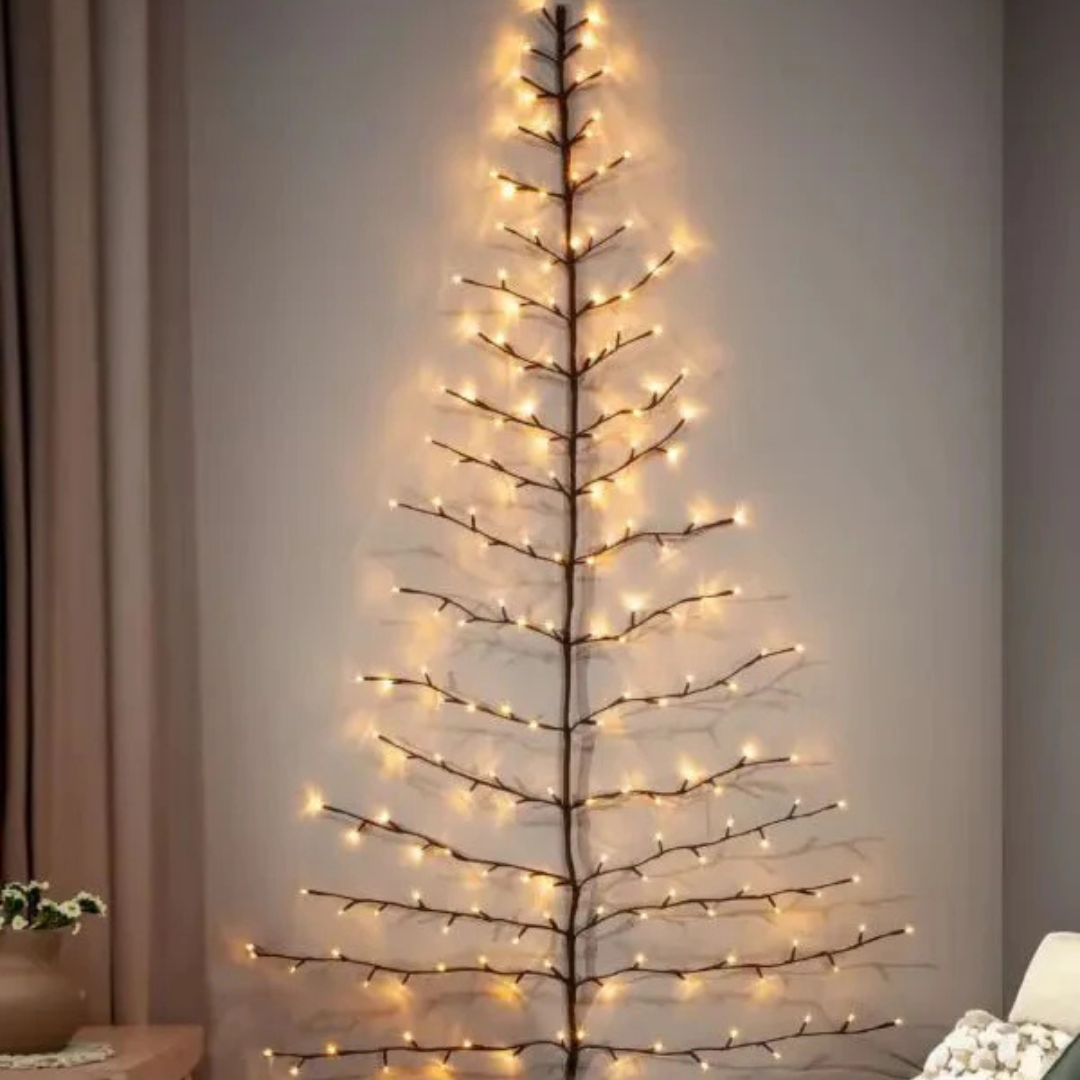 LED Oplyst Dekorativ Gren Væglampe – Naturlig Elegance & Varm Stemning home decor Tech Butik Folder 1.8 m / 71 tommer