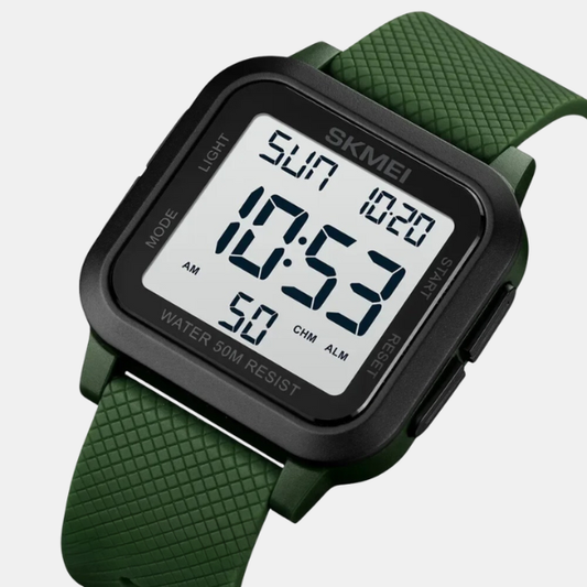 Digitalt Ur – Ergonomisk Rem for Komfort Hele Dagen Watches Tech Butik Grøn