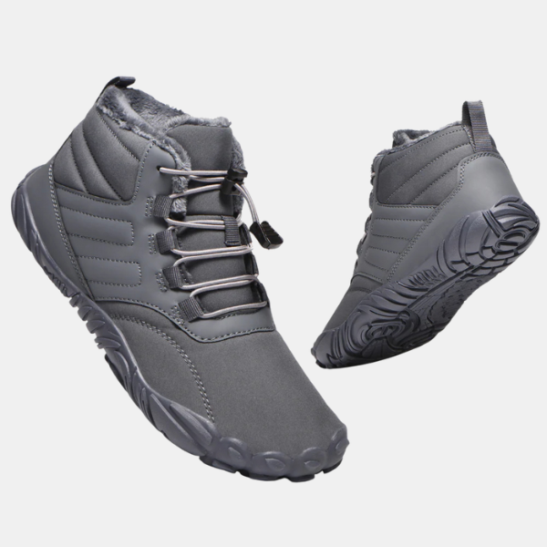Barefoot Sko til Alle Vejr – Kombination af Varmhed og Vandafvisning Shoes Tech Butik Grå 36
