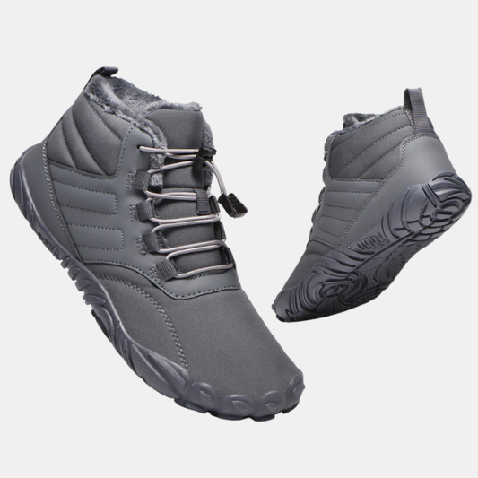 Barefoot Sko til Alle Vejr – Kombination af Varmhed og Vandafvisning Shoes Tech Butik Grå 36