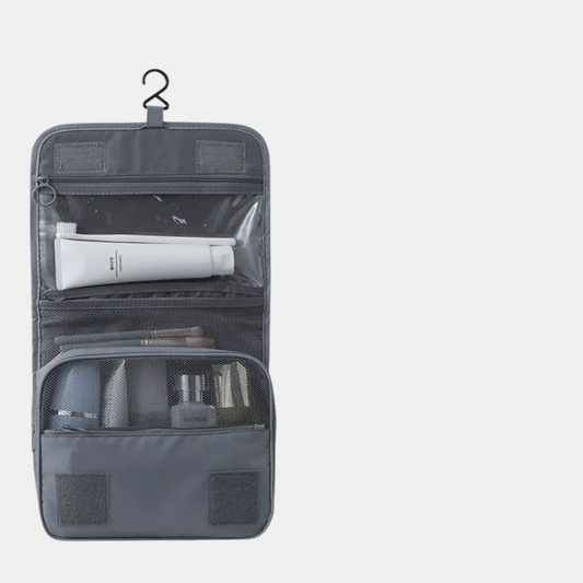 Hængende Rejsetaske til Toiletsager – Praktisk & Rummeligt Design Cosmetic & Toiletry Bags Tech Butik Grå