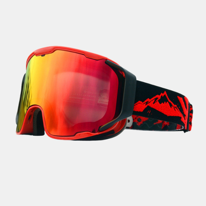 Anti-Dug Skibriller – Unisex Design for Ultimativ Beskyttelse Fashion Tech Butik Rød