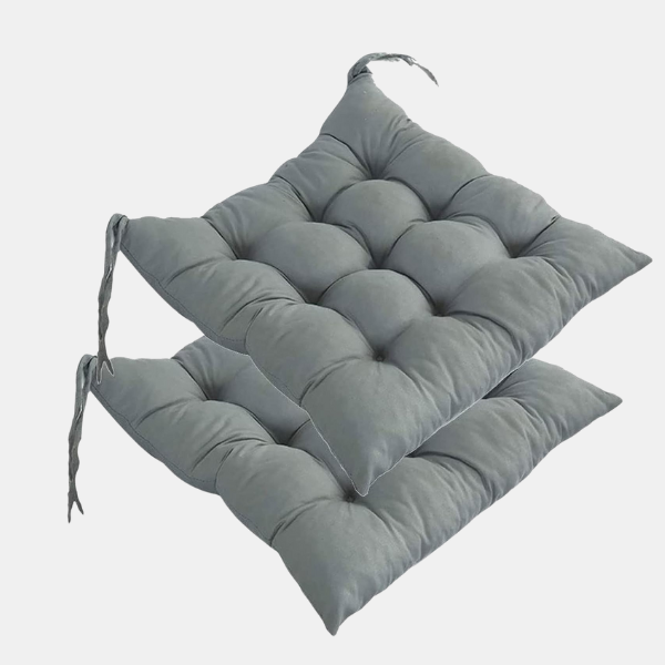 Ergonomisk Sædehynde til Hel Dags Støtte – Hyggelig Komfort til Enhver Stol Pillow Tech Butik Grå