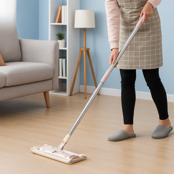 Teleskopisk flad gulvmoppe – Justerbart rengøringsværktøj til nem og effektiv gulvpleje Cleaning Tools Tech Butik