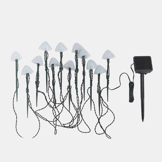 Solar Mushroom Have Lys – Bæredygtig og Dekorativ Udendørsbelysning Lighting Tech Butik 1 pak (10 LED)