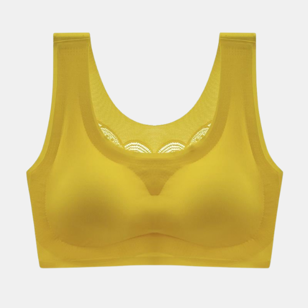 Ultratynd BH i Plusstørrelse – Letvægtkomfort med Sømløs Pasform Bras Tech Butik Klar gul M