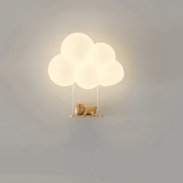 Bedårende Skyformet Væglampe – Charmerende Børneværelsesbelysning Lamps & Lighting Tech Butik C2 3 Farvetemperatur