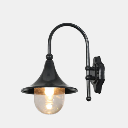 Vandtæt Udendørs Væglampe – Holdbar Belysning til Gårdhave og Udendørsområder Lamps & Lighting Tech Butik Sort