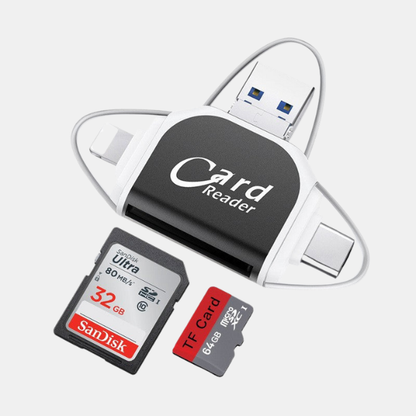 USB- og SD-kortlæser – Hurtig & Pålidelig Dataoverførsel Memory Card Readers Tech Butik Sort