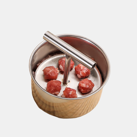 Kødbollemaskine i rustfrit stål - Hurtig og Ensartet Formning til Let Madlavning Kitchen & Dining Tech Butik 6 huller (11.3*6.5)