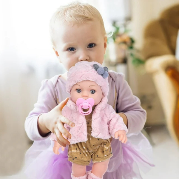 Realistisk Silikone Babydukke – Blød & Interaktiv Legemakker Interactive Baby Doll Tech Butik
