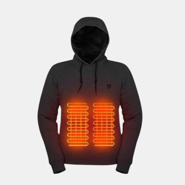 Dame Opvarmet Hoodie – Perfekt Varme til Kølige Dage Men Jackets Tech Butik Sort S
