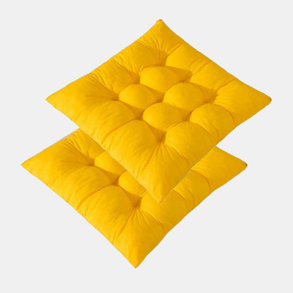 Ergonomisk Sædehynde til Hel Dags Støtte – Hyggelig Komfort til Enhver Stol Pillow Tech Butik Gul