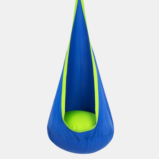 Komfortabel Udendørs Hængekøje til Børn – Hyggefuld Eventyrgyngestol til Leg og Afslapning Toys Tech Butik Blå/Grøn