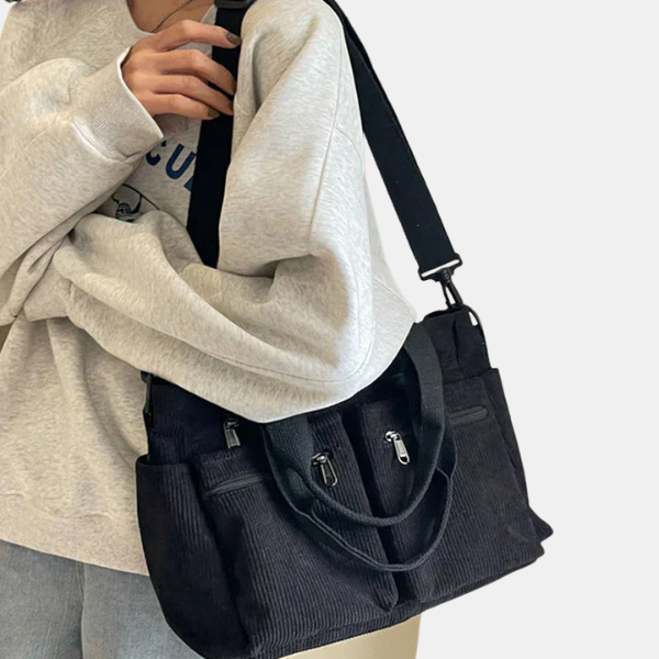 Trendy Fløjltaske – Stilfuld, Praktisk & Altid Organiseret Shopper Bags Tech Butik Sort