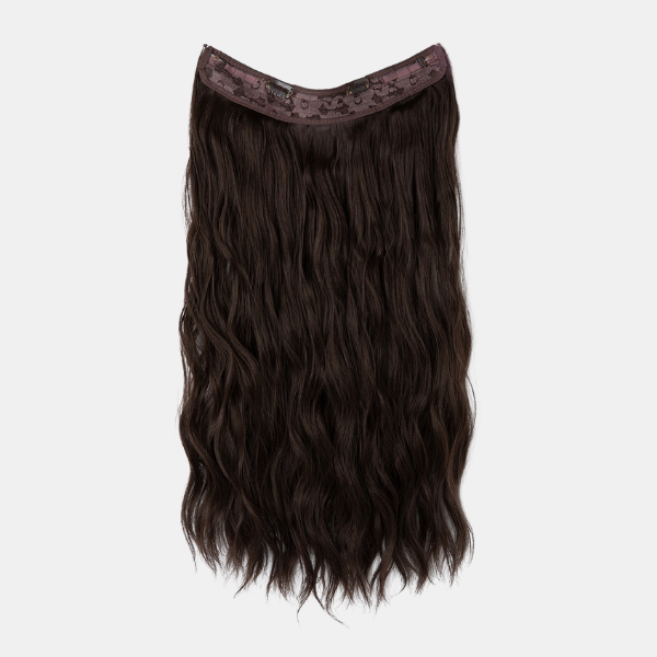 Øjeblikkelig Glam Hårforlængelser – Hurtig Volume & Længdeforvandling Hair extensions Tech Butik Mørkbrun 40cm