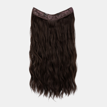 Øjeblikkelig Glam Hårforlængelser – Hurtig Volume & Længdeforvandling Hair extensions Tech Butik Mørkbrun 40cm