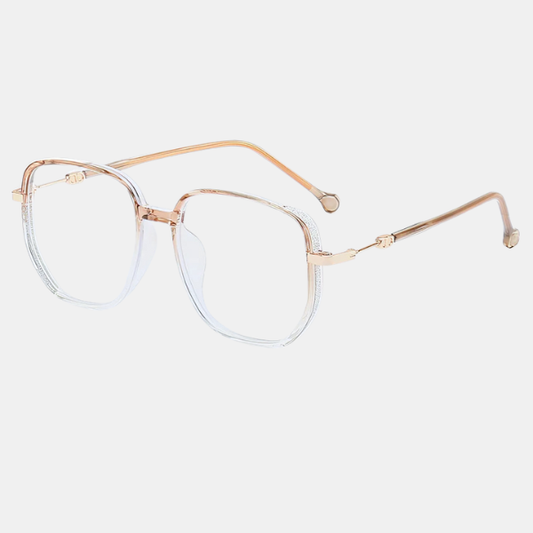 Damebriller – Trendy Stel til Selvsikre Looks Eyeglasses Tech Butik Guld 0 Anti-blåt lys