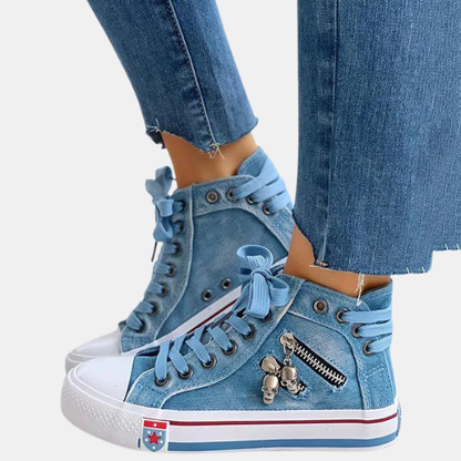 Ergonomiske damesko med fodseng – Komfortabel støtte til hele dagen Shoes Tech Butik Lyseblå 35