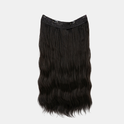 Øjeblikkelig Glam Hårforlængelser – Hurtig Volume & Længdeforvandling Hair extensions Tech Butik Næsten sort 40cm