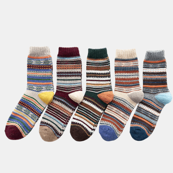 Skandinaviske Uldblandede Vinterstrømper Winter Socks Tech Butik Aspen (5 Par) 35-38