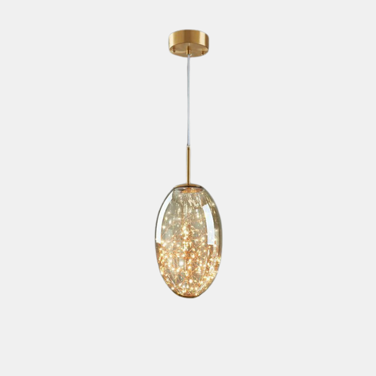 Tidløs Antik Messing Lysekrone – Glaspendel til Spisestue og Bar Lamps & Lighting Tech Butik Stil-A